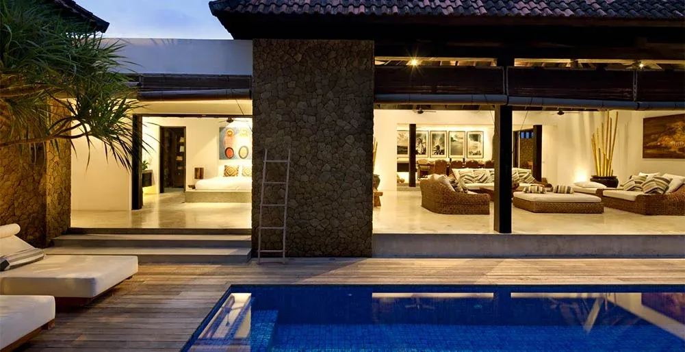 Villa Hana 泳池同客廳
